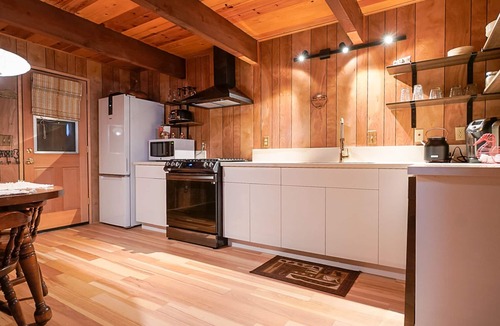 Woodlands Cabin | Moonlit Bear Hut - A Cozy Gambrel Roof A-Frame Cabin retreat