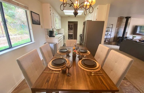 Oakhurst House | Mountain View Cabin near Yosemite & Bass lake/Private Hot Tub+Pet friendly