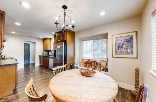 Pioneer Trail House | Mountain-view dog-friendly home with large yard in private locale near skiing
