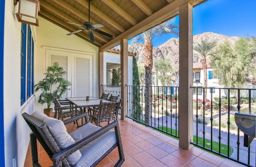 La Quinta Condo | Mountain Views! Mountains, Palm Trees and Blue Skies - Upstairs with Garage, Pet Friendly (L56)