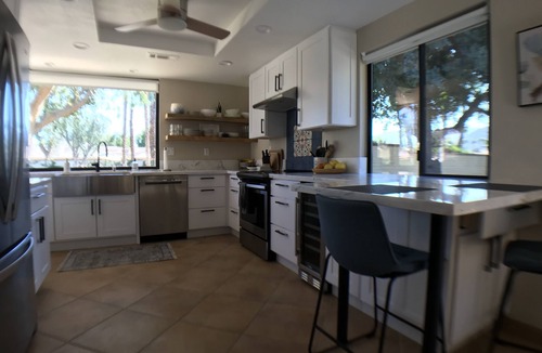 Palm Desert Condo | Mountain Views, Pool and Hot Tub in Monterey Country Club in Palm Desert, CA