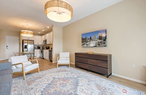 North Park Apartment | NEW LUX Modern Retreat Views Parking Workspaces