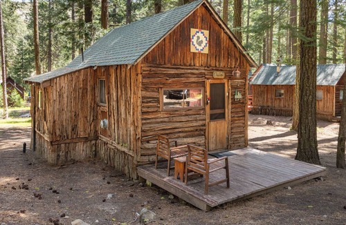 Blairsden-Graeagle Cabin | Nimble Squirrel Cabin at Camp Layman | Playful Mountain Retreat with King Bed