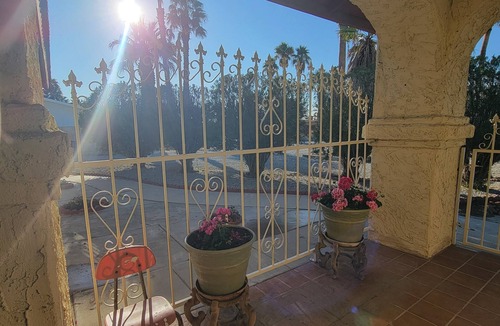 Racquet Club South House | Palm Springs in style: mountain view; new Pebble Tec saltwater pool & jacuzzi