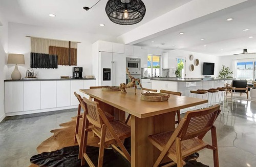 Racquet Club West House | Palm Springs oasis with pool, multiple patios & mountain views