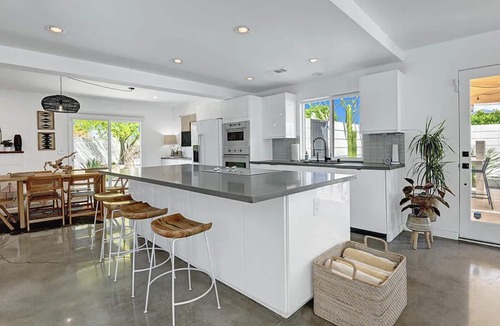 Racquet Club West House | Palm Springs oasis with pool, multiple patios & mountain views