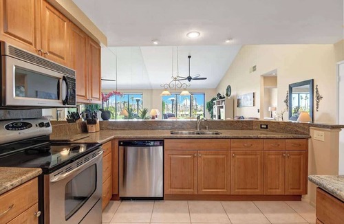 Palm Desert Condo | Pet-friendly condo with views|Shared pool