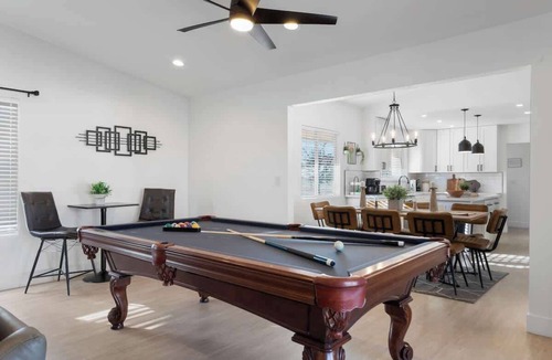 North Las Vegas House | Pool & Games at New 4BR Modern Oasis Retreat