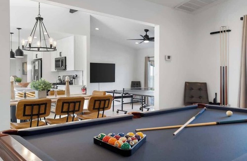 North Las Vegas House | Pool & Games at New 4BR Modern Oasis Retreat