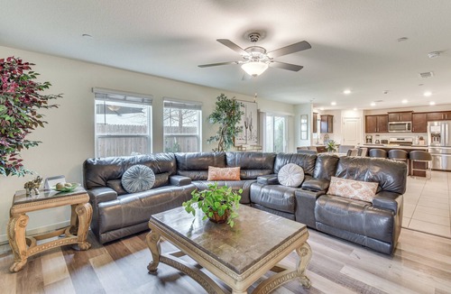 Merced House | Pool Table & Patio! Spacious Merced Getaway