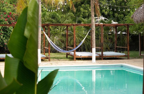 Playa Gigante Hotel | Poolside Family Room with 2 twin beds