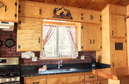 Big Bear Lake Cabin | PRIME Location~Walk to Ski Shuttle ~ Fully Fenced ~ EV Charger ~ Mini Sled Hill