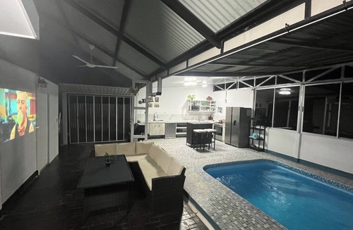 Cajon House | 🌿private Covered Terrace with Pool and full kitchen right at your back door