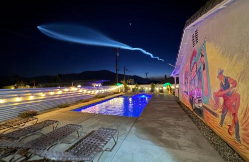 B-Bar-H Ranch House | Private oasis with pool spa firepit game room and Mountain Views Enjoy the sun longer