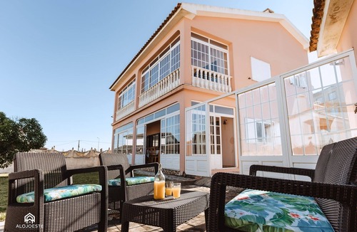 Praia de Santa Cruz House | Puerto Raval | 5 Bedrooms | BBQ & Garden