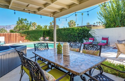 Rancho Mirage House | Rancho Mirage House-PRIVATE, Bright Mid-Century Home w Yard, Pool, Putting Green