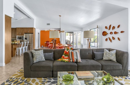 Rancho Mirage House | Resort Style House with Salt Water Pool, Spa, and Fire Pit -1 month minimum stay