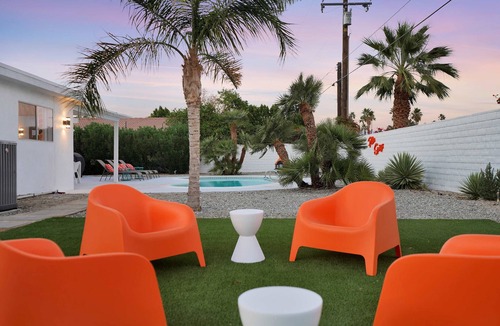 Racquet Club South House | Retro Pool Home Downtown Palm Springs Sleeps 6