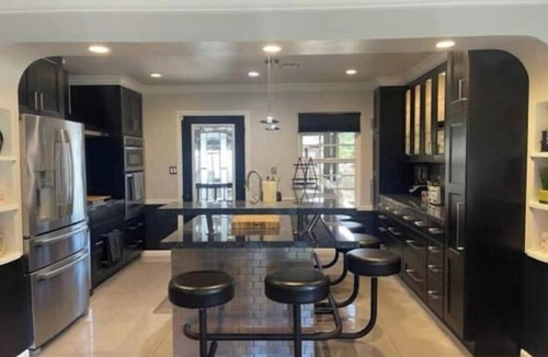 Rolando Village Villa | San Diego Villa with Huge Backyard, Hot Tub, Fire Pit, Grill, Outdoor TV & Bar