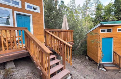 Bass Lake Cottage | Stargazing dome with Forest Cottage/Lakefront Private Beach with canoe