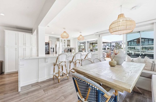 West Newport House | Stunning Bayfront Home with Epic Dock on Peninsula!
