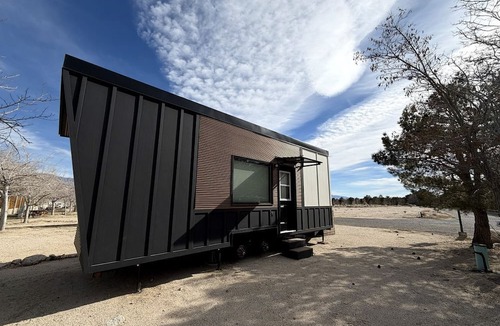 Lone Pine Cabin | Stylish Modern Tiny House on Wheels with Stunning Mountain Views Near Lone Pine, California