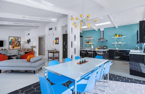 Vista Las Palmas House | Swank House! Midcentury Designer Showplace! 4 Master Suites! Pool! Spa! Mt Views