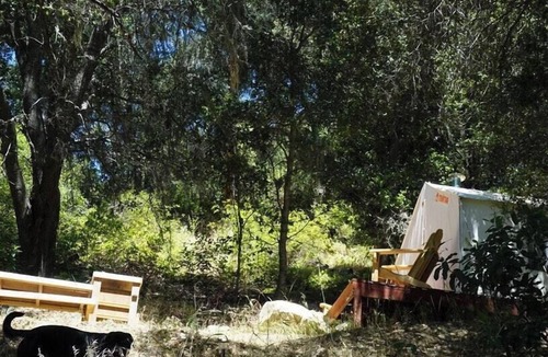 Paso Robles RV Rental | Tentrr Signature Site - Vineyard Glamping - Coleman Outfitted Site