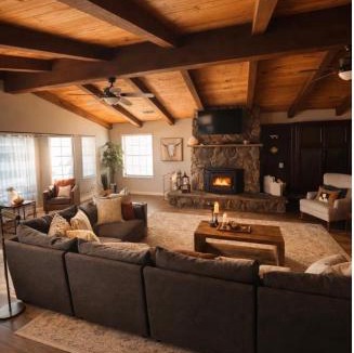 Exeter Villa | The Country Estate with Custom Fire Pit and Massive Pool