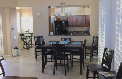 Cathedral City Villa | Two Master Suite Villa/House with Outdoor Granite Bar Kitchen - Fire Pit & Table