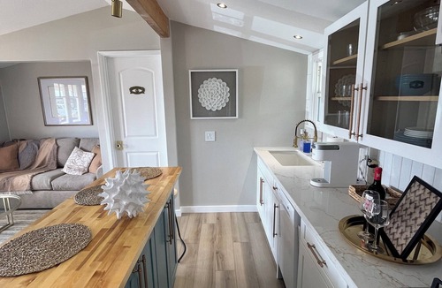 Morro Bay Cottage | Upscale Beach Cottage - rock view