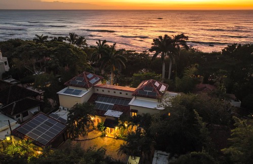 Playa Langosta House | VIP Beach Estate w/Private Pool, Fire Pit & Elegant Interiors, Prime Beachfront Tamarindo Location