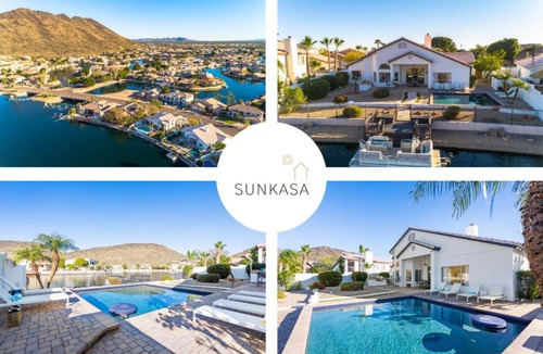 Arrowhead Lakes House | Waterside - Lavish Lakeside Property with Heated Pool and Pontoon Boat