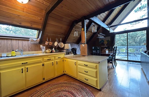 Pine Mountain Club House | Whimsical Dog-Friendly A-frame with Views on Cul-de-Sac