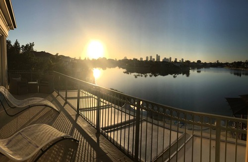 Broadbeach Waters House | WINNER BEST FAMILY HOLIDAY HOUSE. LUXURY WATERFRONT HOME WITH HEATED POOL , SPA