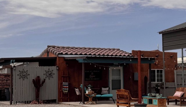 A GREAT PRICE! FOR A COZY CASITA, SECURED ON A LARGE PRIVATE LOT ALL TO YOURSELF