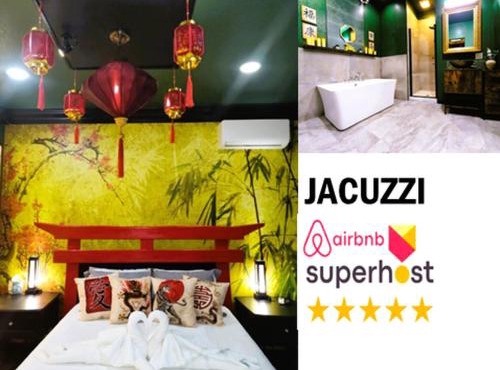Asian Zen with Jacuzzi, Kitchenette, Near Victoria Sq