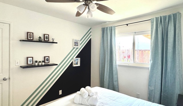 Azure Abode with Wifi & AC Near Napa, SF, Hospitals & Bay Area!