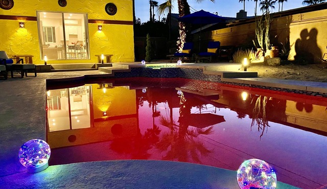 CASA VERBA in Palm Desert at EL PASEO ! 1BD 1BA, Private Pool, Mountain Views!