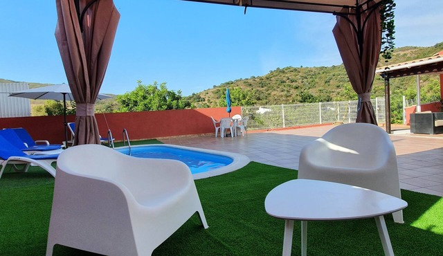Charming villa with a private pool and gardens, nestled in a beautiful valley.