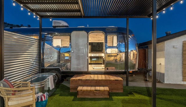 Chic & Modern Airstream + Soaking Tub