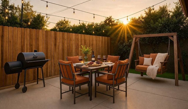 Cozy Playhouse Retreat with Private Yard & Theater Lounge
