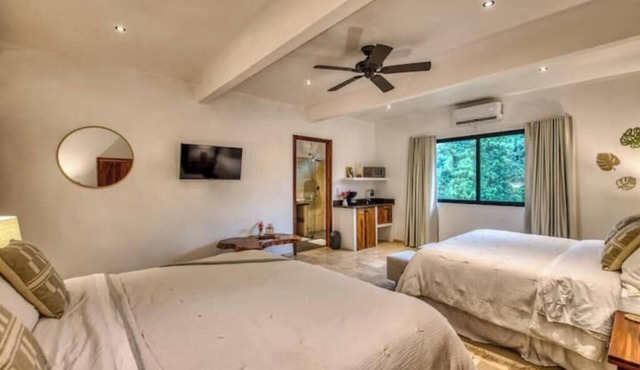 Deluxe One-Bedroom Apartment with Garden View