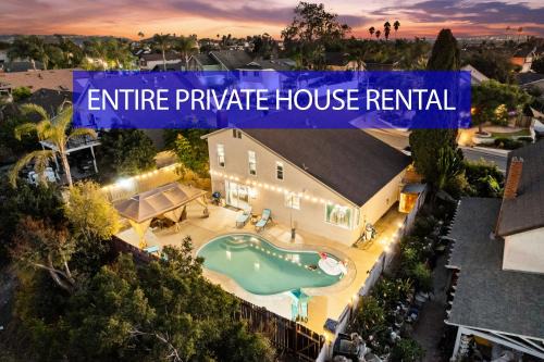 Entire Private House with Garage, Pool, King Bed, Gated Yard, 4 Bedrooms 2 Bathrooms, in Rancho Penasquitos, Available Now