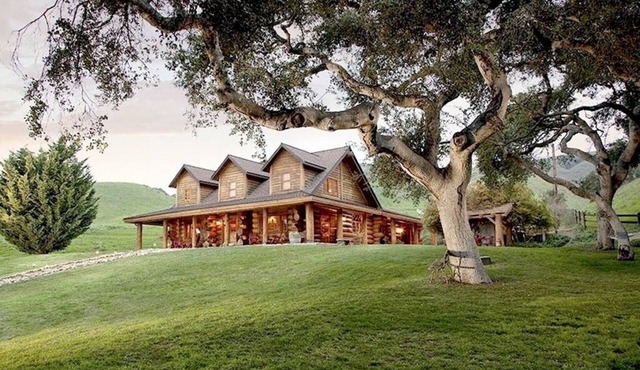 Gorgeous Log Cabin Home on Working Ranch & Vineyard Estate