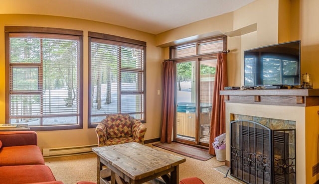 Ground floor 2 bedroom condo, very close to ski-in/out trails