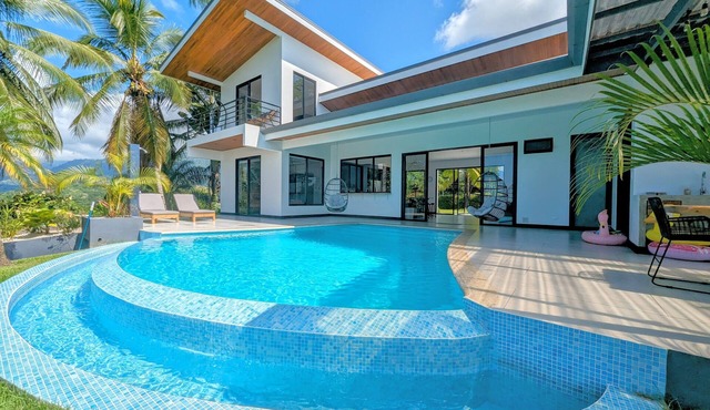 Hilltop Villa with Amazing Ocean and Jungle Views