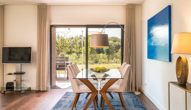 Luxury apartment in prestigious private condominium with pool next golf course