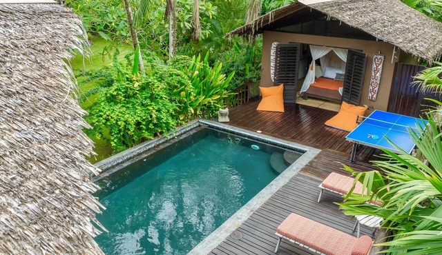 Magical 3 bedroom villa with private pool and beach access