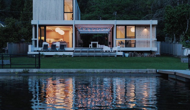 Modern Architect-Designed Lakefront House in Hope